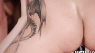 SLAYED Good Freya fucks bff Little Dragon with strap-on
