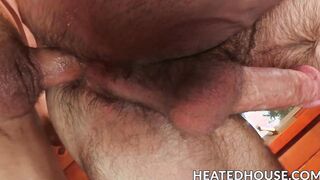 Hunk Derek Bolt bareback banged by stud Roman Todd
