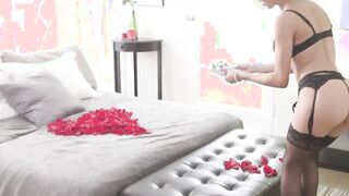 blonde milf swallows big dick whole