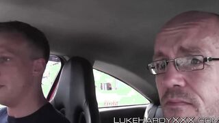 Curvy UK wench hammered by Luke Hardy and his mate
