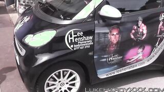 Curvy UK wench hammered by Luke Hardy and his mate
