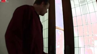 19 Year Older Curvy Dark Hair Gets Banged! By An Mature Man