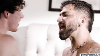 Adam Ramzi load his cum to virgin Cristiano mouth