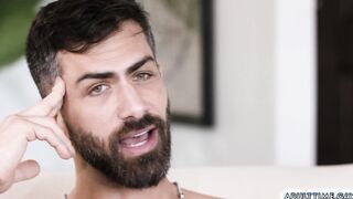 Adam Ramzi load his cum to virgin Cristiano mouth