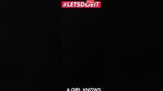 #LETSDOEIT - Angelika & London Sensual Dyke Game On Couch