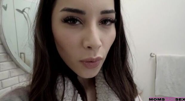 Aria Lee is a typical college bimbos who lives for her vlog. Today's episode shows Aria changing out of her pajamas