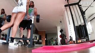 Personal coach fucks 1 of his clients at home -