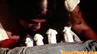 Hairy guys make each other cum by sucking each other off