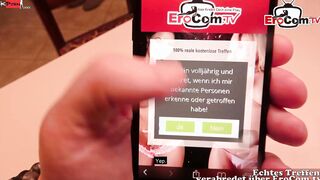 Thin blonde 18 Yo pick up online for a real pounded date