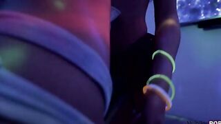 Van Wylde hosts a rave party into the living room with his girlfriends Ariana Marie and Moka Mora. The trio