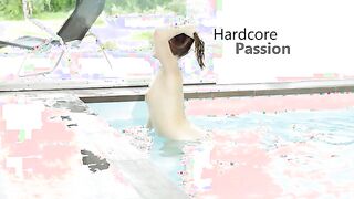 Alessandra Jane is enjoys some skinny dipping inside the pool when Matt Ice sneaks up on her from behind and