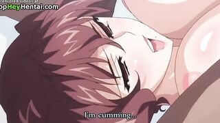 Amazing busty lady has sex with horny student