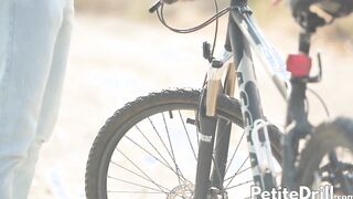 Petite Morgan Rodriguez thanks guy by riding his big cock