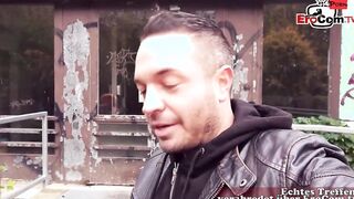 Huge Boobed inked German woman pick up online for public Sex