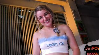Pointofview porn video – POV nympho slut fucks in doggystyle by big white dick