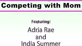 Adria Rae and her step milf India Summer both have the hots for Damon Dice, the pool boy. When they
