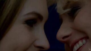 A flirty dinner for two turns into a full-blown make out session as Grace Hartley