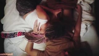 Amateur couple simultaneous orgasm while watching movie