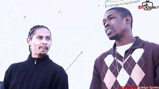 Black teenagers yo with natural titted picked up on the street