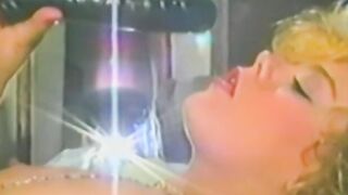 Blonde chick services a hairy dick and waits for cumshot