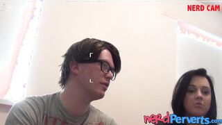 Inked English slut sucks fake producers cock with power
