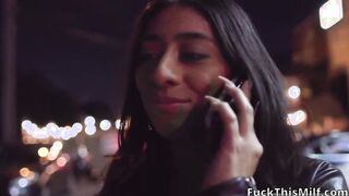 Curvy Brunette Violet takes on the biggest BBC