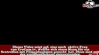 Skinny German blonde Milf pick up online for outside sex