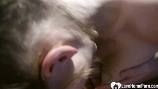 Bombshell Beauty Getting some Cum from my Cock