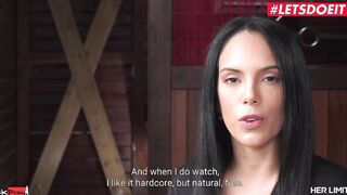 HERLIMIT - Slutty Latina Katrina Moreno Insane Squirt And Sloppy Face Fucking Into Three-Way