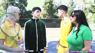 Stepsons fucking each others horny stepmoms