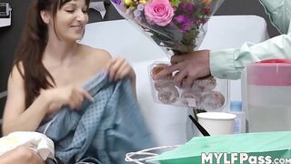 Big tits brunette Lexi Luna solo pussy play and jerking off
