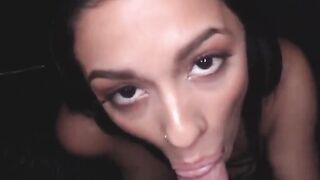 busty latina serena santos sucks big cock