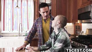 Stepdad enjoys fucking his FTM stepson