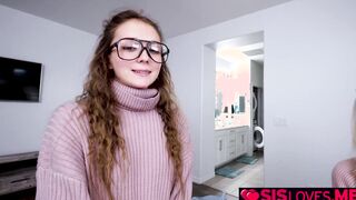Emma Rosie and Mira Monroe sucks stepbros cock