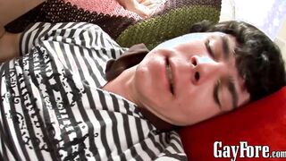 Gay dude decides to blow his twink friend and ride him too