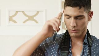 Bastian Karim got facial from photographer Joel Hart