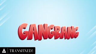 TRANSFIXED - Accidental All-Transgender GANGBANG! SUPER HOT TRANS BABES grouping SEX