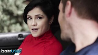 Reality Junkies - Ryan Ryder Gets A Cheerleader Cadey Mercury On the Side Of The Road