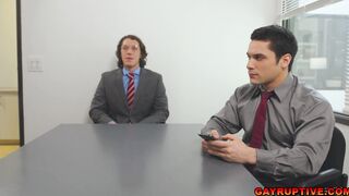Intense office fuck sesh with horny workmates