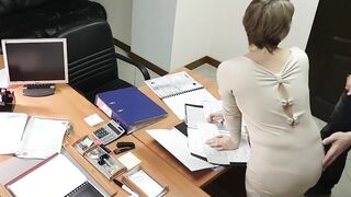 Hot Blonde Secretary Fucked By Boss In Office