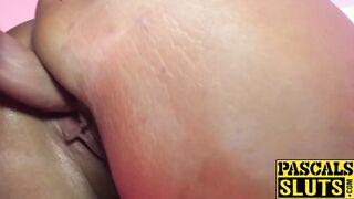 Ashley Cumstar squirts over intense bondaged anal fucking
