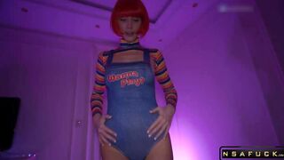 Step sister HALLOWEEN COSPLAY DICK OR TREAT
