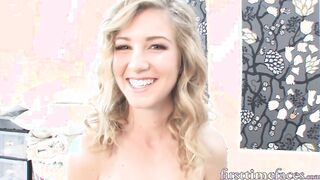 Hottie impaled hard on massive cock after sex interview