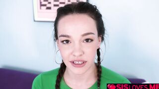 Stepsis asks stepbro if her tits are too big