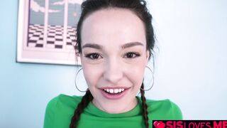 Stepsis asks stepbro if her tits are too big