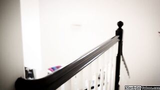 Virgin teen is blowbanged in front of bf