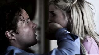 Virgin teen is blowbanged in front of bf