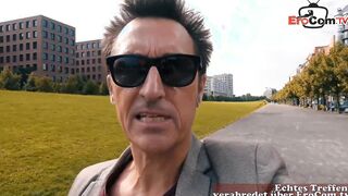 Stupid german bro meet adorable college girl tourist 18 on street