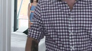 petite stowaway gf gets a hard fucking from bf