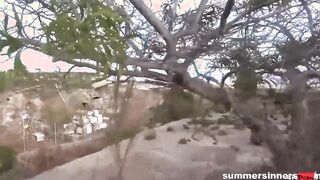 point of watch Silvia Dellai boned by bf outdoor